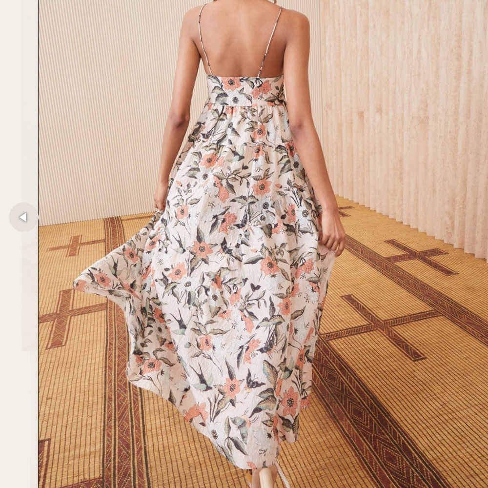 ULLA JOHNSON ASTRID FLOWY Maxi  DRESS 2 - Picture 2 of 13